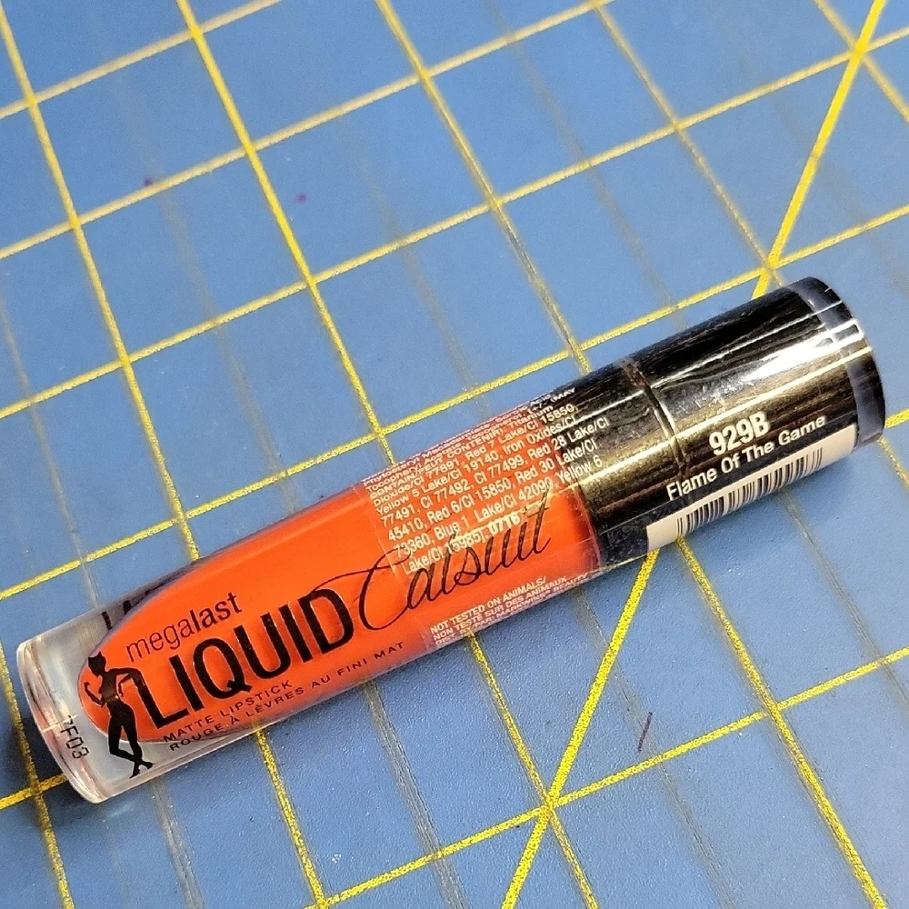 Wet n Wild Megalast Liquid Catsuit Matte Lipstick - Flame of the Game 929B New